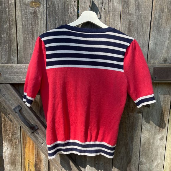 Nautical Short Sleeved Sweater - Picture 3 of 5